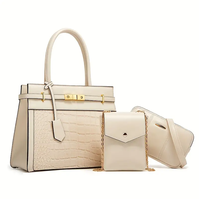 Sac Croc pour Femme à Motif Crocodile + Cadeaux