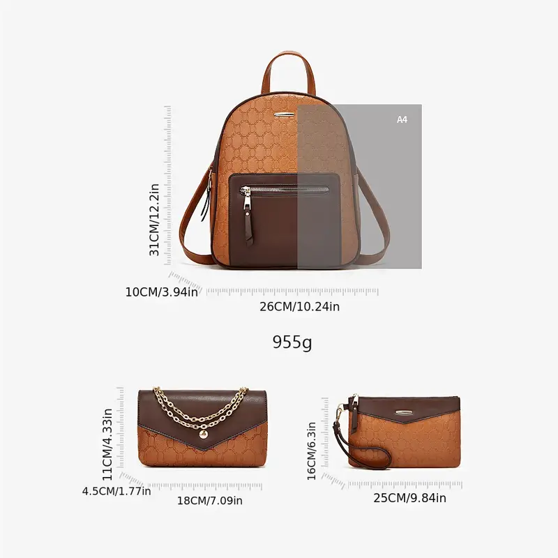 Sac à Dos en Cuir Sindy + 2 Cadeaux