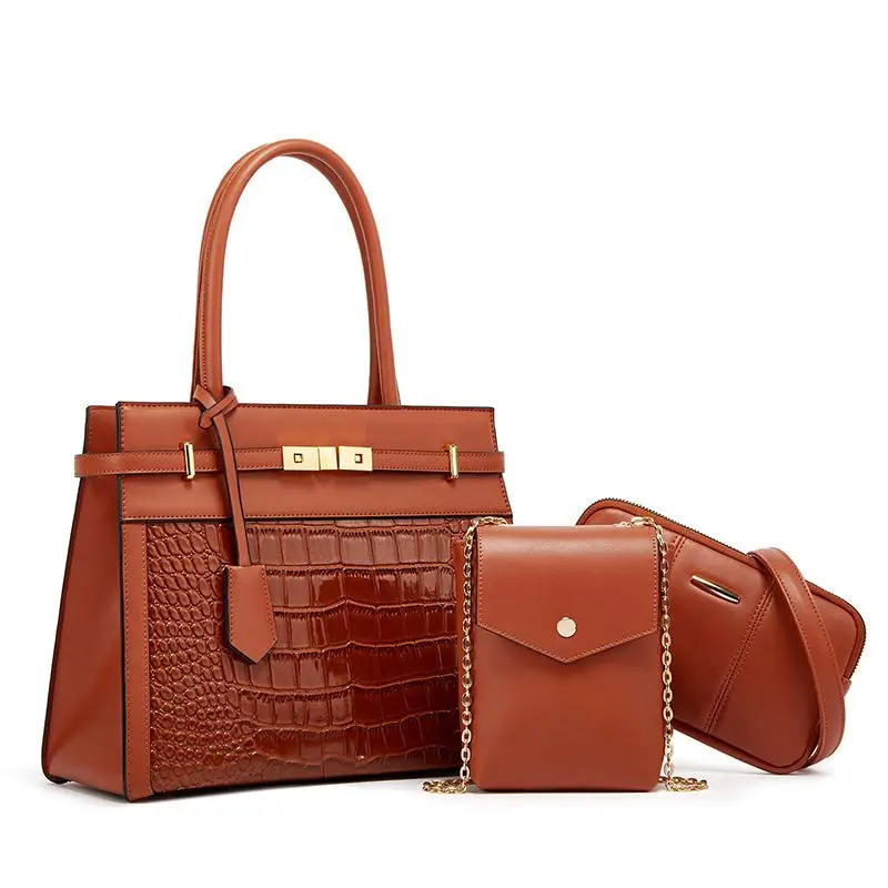 Sac Croc pour Femme à Motif Crocodile + Cadeaux