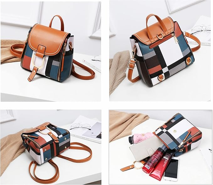 Sac en Cuir Coloré Mosaic