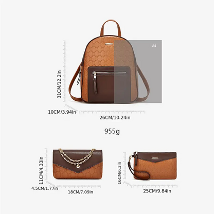 Sac à Dos en Cuir Sindy + 2 Cadeaux