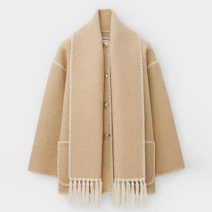 Manteau Élégant avec Écharpe